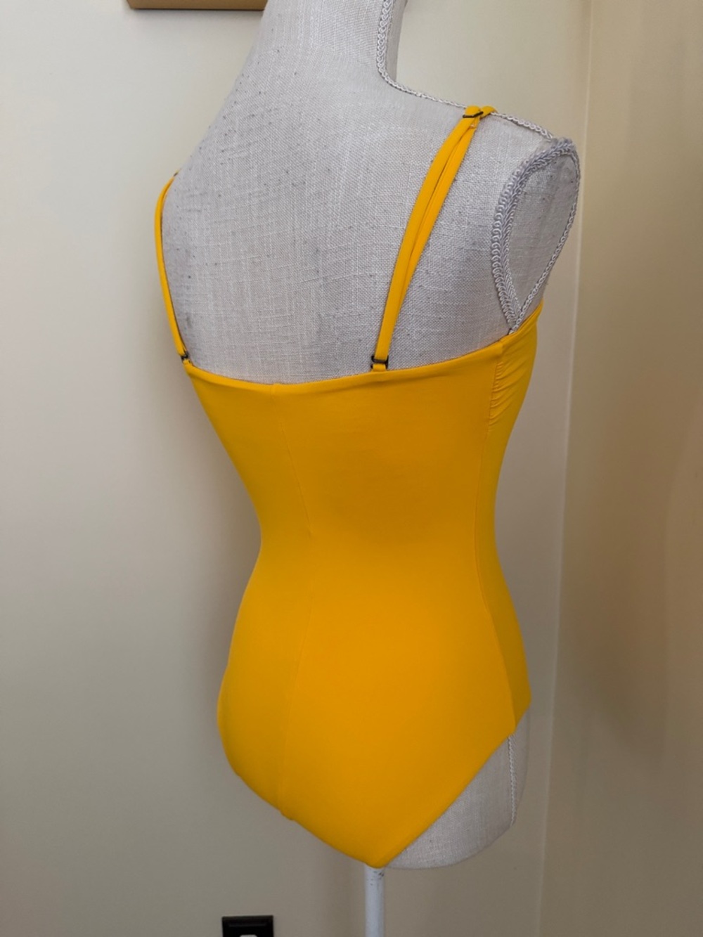 Yellow Women's One-Piece Swimsuit - Sleek Minimalist Design - Picture 11 of 11